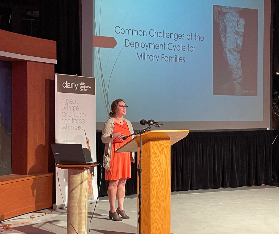 Dr. Vanessa Jacoby speaking at Clarity Con in 2022
